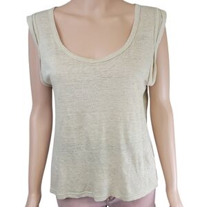 Banana Republic Womens Linen Bohemian Loose Fit Tank Top Size S
